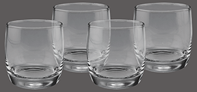 9oz Round Rock Glasses