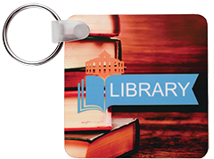 2.25in. Square 2 Sided Keychain